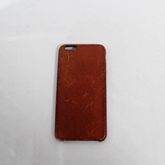 Genuine Apple Leather Case for iPhone 7 Plus/8 Plus Saddle Brown Fair Condition - Picture 1 of 5